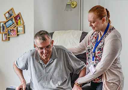 Gentleman receiving Live In Care