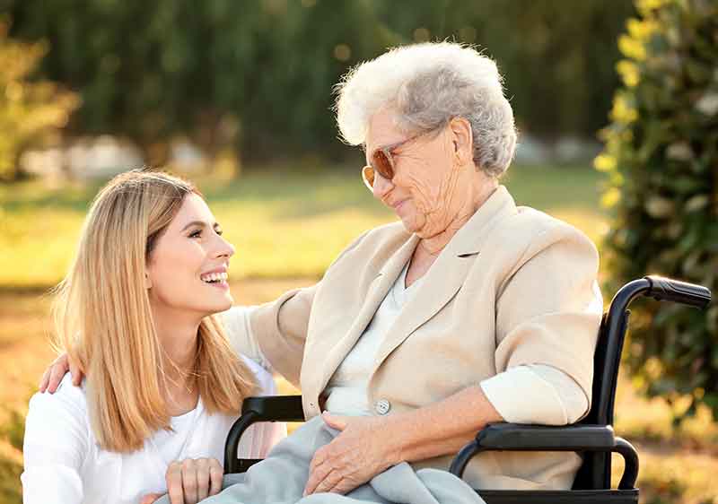 carer helping me with my home care