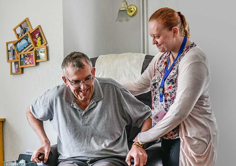 Home Care Mablethorpe - Care assistant helping client