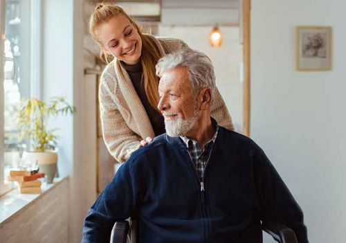 gentleman receiving personalised care