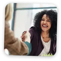 Carer jobs interview talking about staff perks